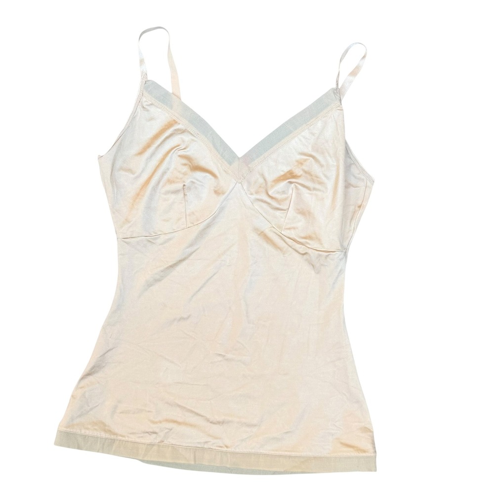 SPANX Simplicity Large V-Neck‎ Tan Beige Nude Shapewear Sleeveless Camisole